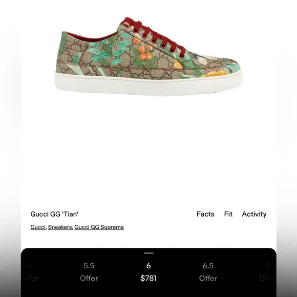 AUTHENTIC EUC GUCCI TIAN GG FLORAL